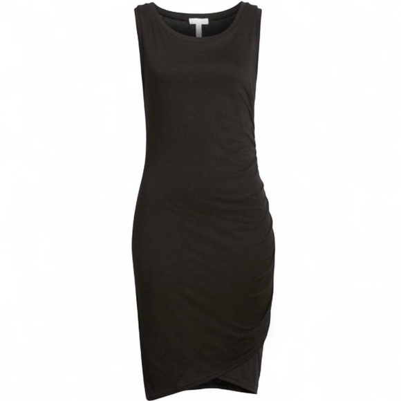 Leith casual bodycon LBD with ruching - Picture 3 of 4